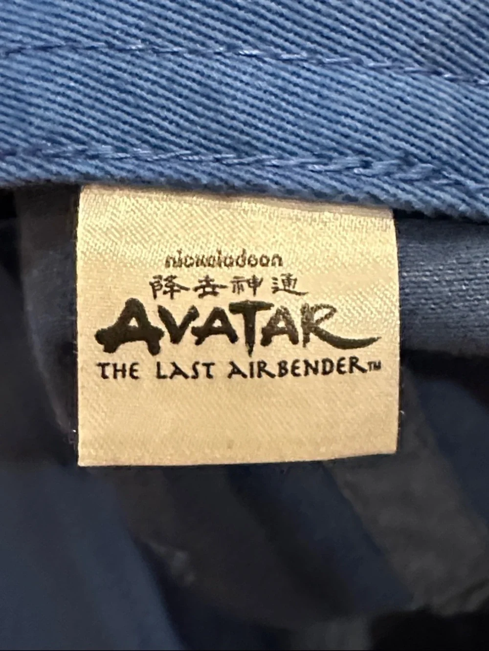 Avatar the last Airbender Blue Baseball Cap with Embroidered Cartoon